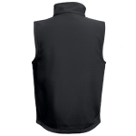 Softshell polyester and elastane gilet, 280 g/m2, THC Baku black colour second view