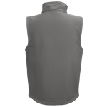 Softshell polyester and elastane gilet, 280 g/m2, THC Baku dark grey colour second view