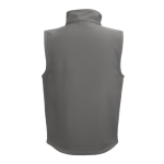 Softshell polyester and elastane gilet, 280 g/m2, THC Baku dark grey colour