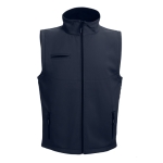 Softshell polyester and elastane gilet, 280 g/m2, THC Baku navy-blue colour