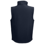 Softshell polyester and elastane gilet, 280 g/m2, THC Baku navy-blue colour second view