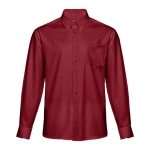 Men's cotton and polyester shirt, 130 g/m2, THC Tokyo burgundy colour first view