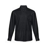 Men's cotton and polyester shirt, 130 g/m2, THC Tokyo black colour first view