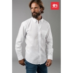 Men's cotton and polyester shirt, 130 g/m2, THC Tokyo white colour