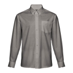 Men's cotton and polyester shirt, 130 g/m2, THC Tokyo dark grey colour first view