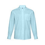 Men's cotton and polyester shirt, 130 g/m2, THC Tokyo light blue colour first view