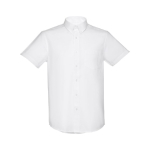 Cotton and polyester shirt, 130 g/m2, THC London WH white colour first view