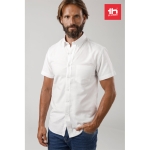 Cotton and polyester shirt, 130 g/m2, THC London WH white colour