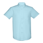 Cotton and polyester shirt, 130 g/m2, THC London WH light blue colour