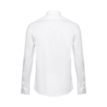 Men's fitted long-sleeved shirt, 115 g/m2, THC Paris white colour second view