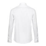 Men's fitted long-sleeved shirt, 115 g/m2, THC Paris white colour