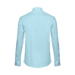 Men's fitted long-sleeved shirt, 115 g/m2, THC Paris light blue colour second view