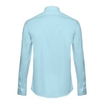 Men's fitted long-sleeved shirt, 115 g/m2, THC Paris light blue colour