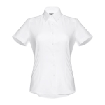 Women's cotton polyester oxford shirt, 130 g/m2 white colour