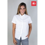 Women's cotton polyester oxford shirt, 130 g/m2 white colour