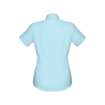 Women's cotton polyester oxford shirt, 130 g/m2 light blue colour second view