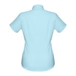 Women's cotton polyester oxford shirt, 130 g/m2 light blue colour