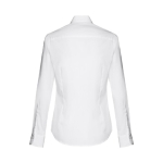 Women's cotton and polyamide shirt, 115 g/m2, THC Paris white colour second view