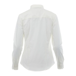 Women's elastic shirt, 118 g/m², Elevate Life white colour