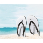 Flip-flops for all-over sublimation black colour ambient view