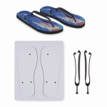 Flip-flops for all-over sublimation black colour