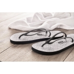 Flip-flops for all-over sublimation black colour main ambient view