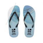 Flip-flops for all-over sublimation view with print area