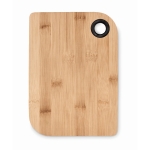 Bamboo kitchen board with two rounded edges black colour third view