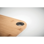 Bamboo kitchen board with two rounded edges black colour fifth photographic view