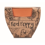 Flower pot with poppy seeds – an affordable advertising tool brown colour third view