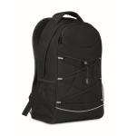 High-quality hiking backpack made of RPET with cords black colour