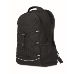 High-quality hiking backpack made of RPET with cords black colour second view