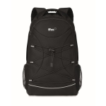 High-quality hiking backpack made of RPET with cords black colour third main view