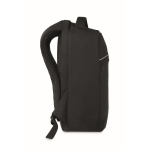 RPET laptop backpack 13” with padded straps black colour sixth view