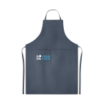 Eco kitchen apron with pockets and neck strap, 200 g/m2 view with print area