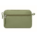 Eco toiletry bag made of hemp. Go green, 200 g/m2 green colour second view