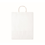 Large recycled paper bag in many colours, 90 g/m2 white colour third view