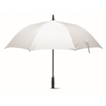 Elegant stormproof umbrella, 190T pongee, Ø 116 white colour