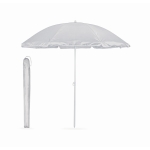 Parasol made of polyester, for summer trade fairs grey colour