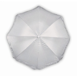 Parasol made of polyester, for summer trade fairs grey colour fourth view