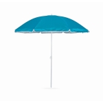 Parasol made of polyester, for summer trade fairs turquoise colour second view