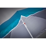 Parasol made of polyester, for summer trade fairs turquoise colour fourth photographic view