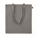 Economical organic tote bag in organic colours, 140 g/m2 grey colour