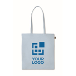 Economical organic tote bag in organic colours, 140 g/m2 view with print area