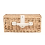 Picnic set for 2 people in a basket for summer merchandising wood colour third view