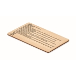 RFID bamboo card holder, for promotions wood colour fourth view