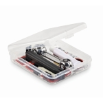 Useful home bicycle repair kit in a box transparent colour second view