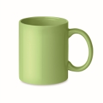 Economical ceramic coffee mug, 300 ml green colour