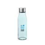 Glass bottle in several colours, 500 ml view with print area