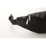 Hip bag with adjustable strap, made of RPET 2100D black colour fourth photographic view